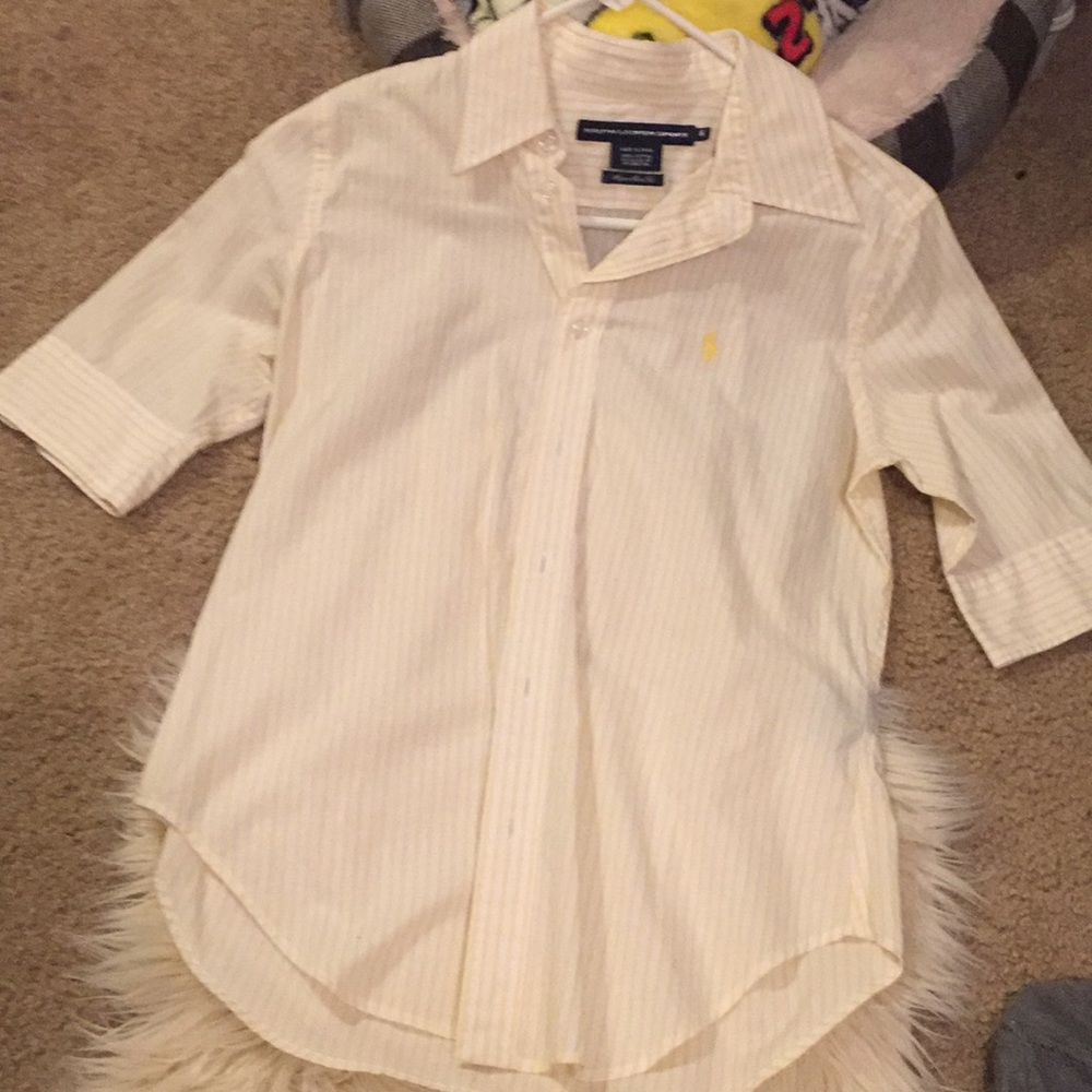 Ralph Lauren sport button up quarter sleeve shirt